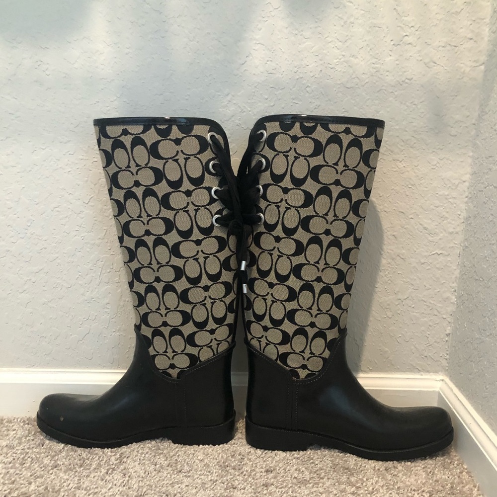 Coach rain boots